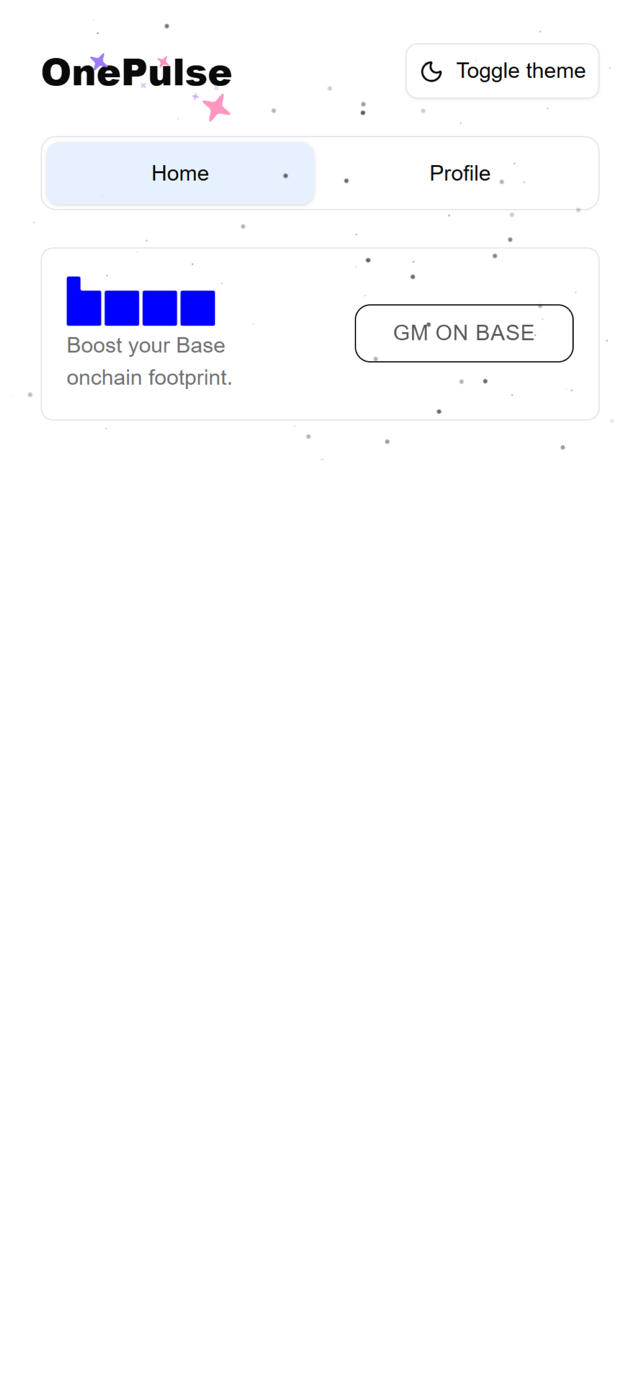 OnePulse - Farcaster Mini Apps screenshot